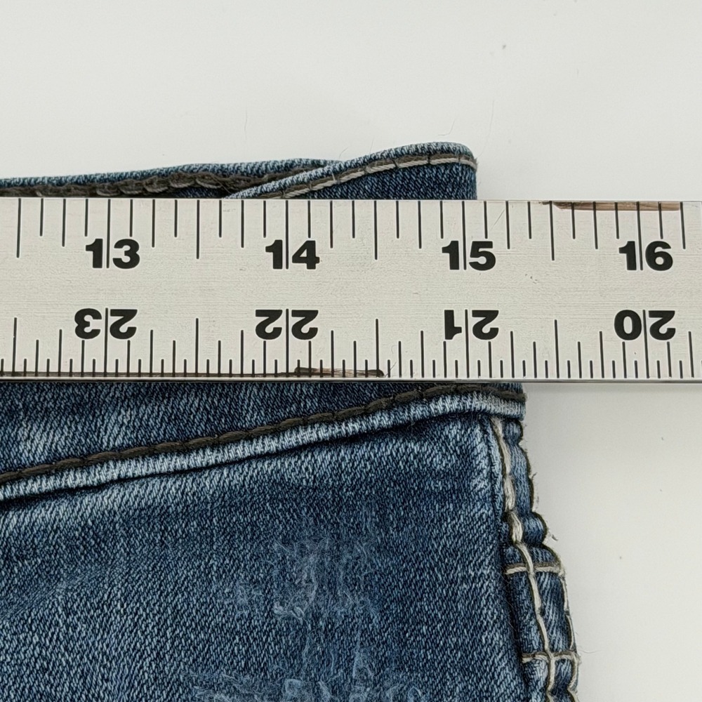 BKE Alec Straight Leg Jeans Mens 31R Medium Wash Faded Denim Pants - Picture 8 of 13